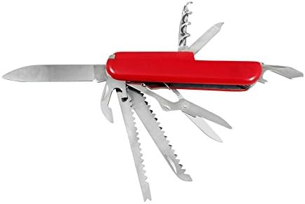 Multitool Swiss Style Army Military Survival Scout Pocket Knife With 8 functions Red