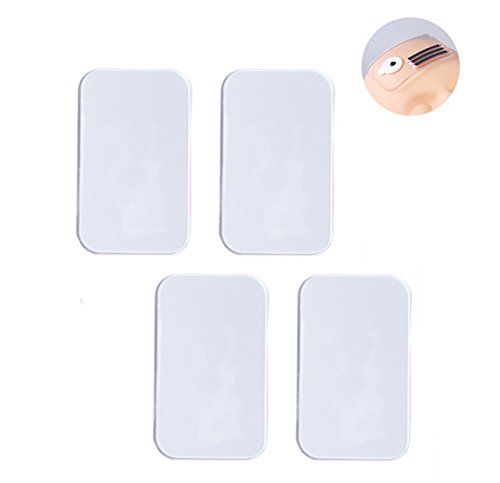4Pcs Clear Silicone False Eyelash Holder Pads for Eyelash Extensions Tools 3.54' x 2'