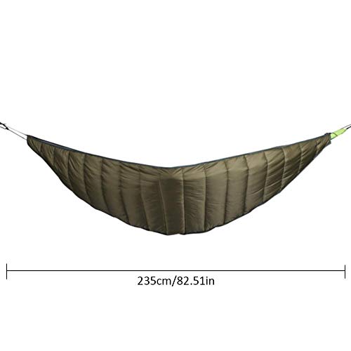 Ya-tube Double Hammock Underquilt, Lightweight Winter Camping Under Blanket, Warm Hammock Under Quilt Insulation Foldable Full Length