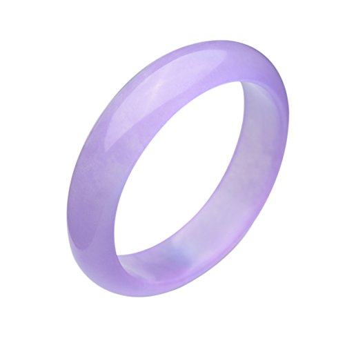 Parma77 Beautiful Queen Violet Jade Bangle Jadetie Bracelet Lavender Size 62mm (Large)