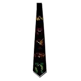 EUNICORN SG Super Heroes Skinny Tie Necktie