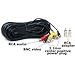 VideoSecu 100ft HD Audio Video Security Camera BNC Power Cable Pre-made All-in-One Extension Wire Cord with BNC RCA Connectors for 720P 960P 1080P 960H CCTV Surveillance Camera WUN
