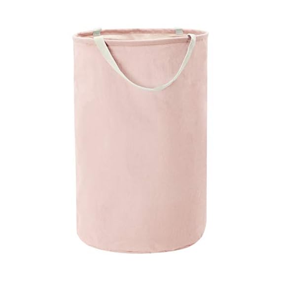 AmazonBasics Fabric Storage Bin Tall Round, Dusty Pink LAVORIST