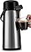 Gourmia GAP9820 Airpot Thermal Hot & Cold Beverage Carafe With Pump Dispenser 2.2L Capacity Glass Lined