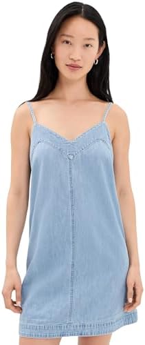 nadiya denim dress Retrofete Nadiya Sequined Denim Mini Dress