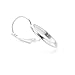 Yumei Jewelry Silver tone 16mm Disc French Hook Earrings Hypoallergenic Earring Supplies,Pack of 40