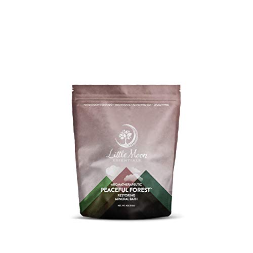Little Moon Essentials Restoring Mineral Bath Salt, Peaceful Forest, 4 oz.
