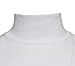 Enkalda Men's Premium Heavyweight Long Sleeve Mock Neck T-Shirt Large White