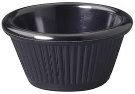 Ramekin Fluted Black 3 oz Sold by cs 6/6 ct