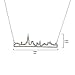 LUX ACCESSORIES New York City Skyline Empire State Outline NYC Pendant Necklace