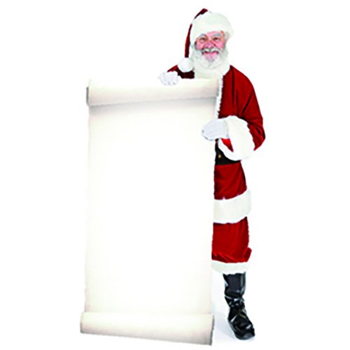 Santa Claus with Blank List Life Size Cardboard Cutout Standup