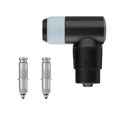 Schwalbe Clik Valve Conversion Set – Bicycle Valve Innovation for Inflating Tyres – Retrofit Kit for Dunlop/DV Valves with Pump Head