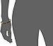 Stretch Men's Two Toned Cats Eye Beaded Stainless Steel 18K Gold-Plated Skull Charms Stretch Bracelet