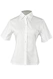 Lemail wig Women's Short Sleeve School Uniform White Shirt