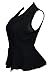 eVogues Plus Size Spread Collar Sleeveless Vest Top