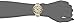 Anne Klein Women's AK/2136CRBN Gold-Tone and Brown Leather Strap Watch