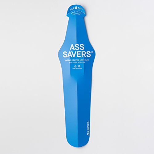 ASS SAVERS - NEW - GENERATION 4 - RAIN FENDERS Flip Tip - Clip On Mudguard Bicycle Fender (Blue)