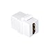 HDMI Keystone Coupler,VCE(6-Pack) HDMI Keystone Jack Insert,Gold Plated HDMI Female to Female Coupler Adapter-White