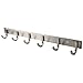 WEBI SUS 304 Coat Bath Towel Hook Rail Bar with 6 Hooks, for Bedroom, Bathroom