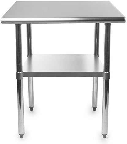 Stainless Steel Kitchen Food Prep Work Table 24 x 18 - NSF - Heavy Duty