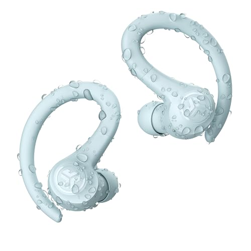 JLab, Go Sport+, True Wireless Workout Earbuds, Bluetooth Sport Earbuds, Clear Calling, Light Blue