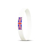 RyanLemon Silicone Wristband Select from a Variety of Colors Sport Fashion Multicolor Country Flag Unisex Bracelet (UK(Narrow))
