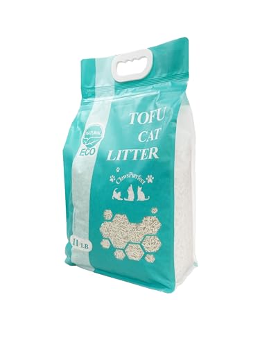 CLAWSPURRFECT CLUMPING TOFU CAT LITTER: TIDY PELLETS NATURAL KITTY FRESH LIGHTWEIGHT 11LB 1 BAG