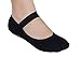 Lupo Women's Butterfly Terry No Slip Yoga Barre House Grip Socks, Medium Black