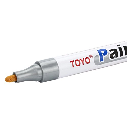Highlighter Pen,Fullfun Permanent Waterproof Car Tyre Tire Metal Paint Marking Pen (silver) - Thumbnail 2