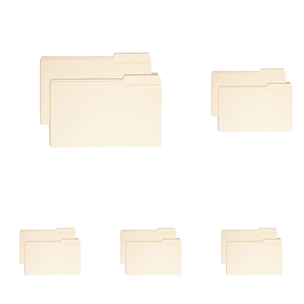 Smead File Folder, 1/3-Cut Tab, Right Position, Legal Size, 100 per Box (15333) (Pack of 5)