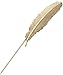 Q&Q Fashion Vintage Gold Tone Feather Leaf Style Lapel Stick Pin Brooch Badge,3.3