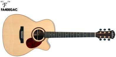 Freshman FA400GACEF Cedar Creek Solid Electro Acoustic Guitar