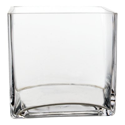 Amazon Com 4 75 Cube Vase Glass 12 Pcs Home Kitchen