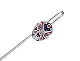 All Decor Metal Hook Bookmark Stainless Steel, Chinese Beijing Opera Mask Noh Japanese Kabuki Theatre Face Gift Box Package