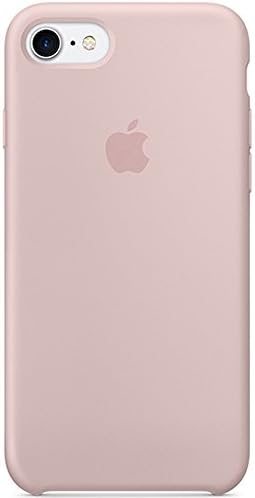 Optimal shield Soft Leather Apple Silicone Case Cover for Apple iPhone 7 (4.7inch) Boxed- Retail Packaging (Pink)