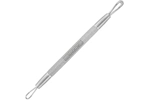 Suvorna White Head Remover for face Tool - Whitehead Extractor Tool - Nose Whitehead Remover Tool - Double Loop Whitehead Remover for face - White Head Remover for Nose