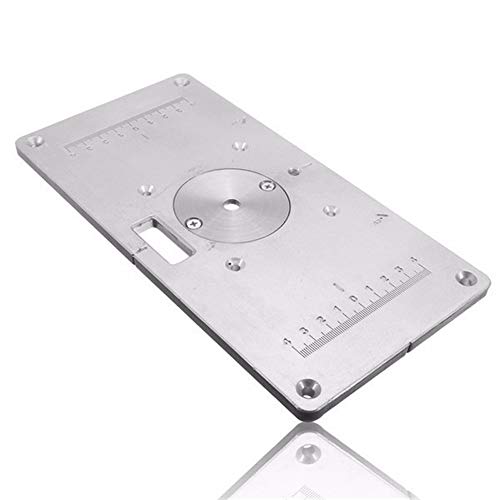 Router Table Insert Plate, Aluminum Router Table Insert Plate Woodworking Tool 235mm x 120mm x 8mm