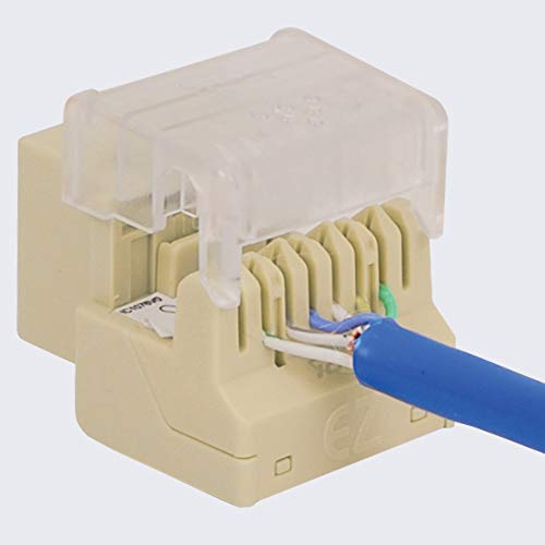ICC Voice RJ11 Keystone Jack for EZ Style, White, 25-Pack