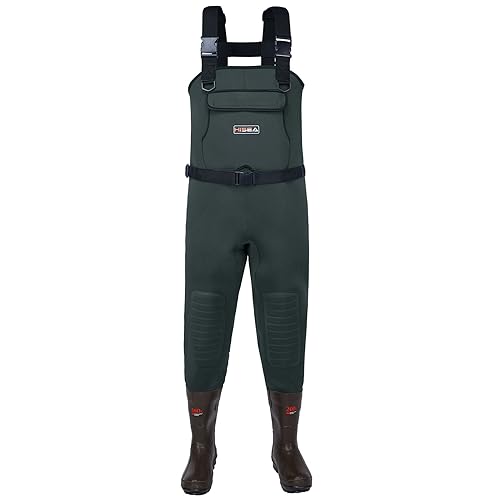 HISEA Neoprene Fishing Chest Waders for Men with