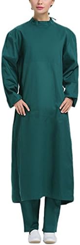 FREAHAP R Isolation Gown Surgical Uniform Isolation Gown Adult Surgeon Costume Green(Women)