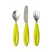 Boon Flatware Transitional Toddler Utensils, Green