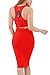 YMING Womens Sexy Crop Top Skirt Two Piece Club Bandage Dress