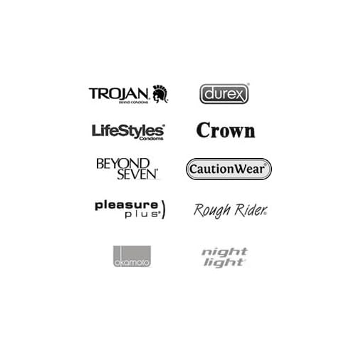 100 Condoms Variety Pack (Trojan, Durex, Lifestyles, Crown, Beyond Seven, Caution Wear, ONE, Atlas, Okamoto, Night... image