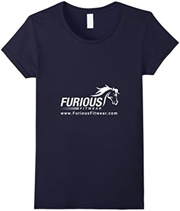 Womens Furious Fitwear Branded T-Shirts Medium Navy