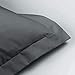 FLXXIE Microfiber Standard Pillow Shams Set of 2, Fade, Wrinkle and Shrinkage Resistant Soft Pillow Covers with Envelope Closure Euro Sham Covers (Dark Grey, 20x26 Inches)
