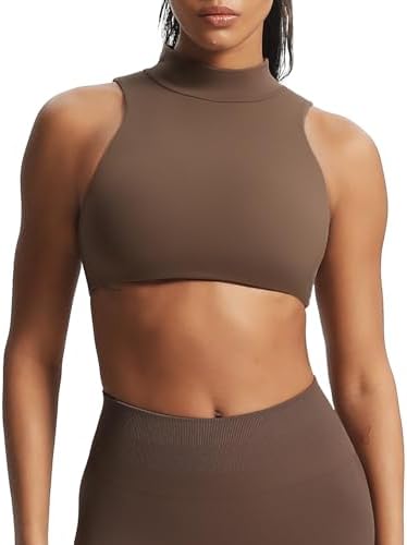 Vita Alana Mock Neck Bra | Women's Cutout High Neck Tank Top