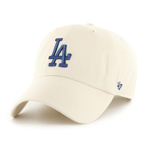 47 Los Angeles Dodgers MLB Clean Up Hellbeige Verstellbare Cap One-Size