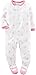 Carter's Baby Girls' 1-Piece Footed Fleece Pajamas