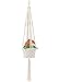 Mkono Macrame Hanging Planter Basket Plant Hanger Home Decor, Up to 8 Inch Flower Pot