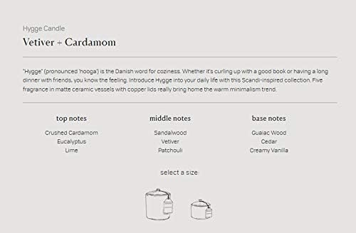 Paddywax Candles HY1501Z Hygge Collection Scented Soy Wax Candle, 15-Ounce, Vetiver & Cardamom, Vetiver + Cardamom, 15 oz - Image 3